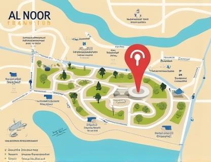 Map of Al Noor University Technologies location in Dubai Knowledge Village